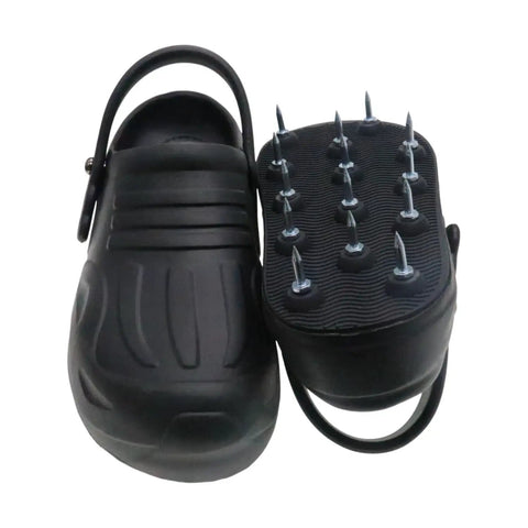 Heavy Duty Lawn Aerator Shoes With Adjustable Single Strap For A Secure Fit Spiked Garden Shoes For Yard Work And Lawn Care