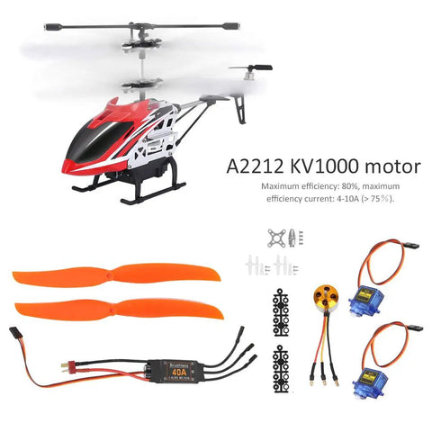 High Efficiency Brushless Motor With 40A ESC Complete Kit For DIY RC Aircraft Includes SG90 9G Micro Servo And 1060 Propeller