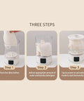 Portable Cordless Washing Machine For Socks And Delicates 3000Mah Battery Hands Free Mini Laundry Scrubber in three steps with clothes.