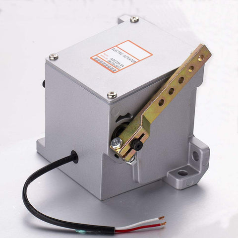 ADC225 24V Electronic Actuator for Generator Genset Engine on a white background showing wiring harnesses and connectors