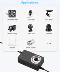 Applications for 12V PWM Fan Speed Controller And Power Supply For PC Cooling Rig 100 To 240V AC To DC 3 To 12V Adjustable 24W