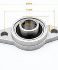 Two Pcs KFL004 20mm Pillow Block Bearings Built Tough With Solid Zinc Alloy Housing Plus Chrome Steel Bore Self Aligning Assembly Handles Shaft Offset With Ease Keep It Runs Real Good And Smooth For Any Heavy Mechanical Setup Where Durability Is King, 20mm mount
