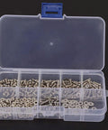 360-Piece M2.5 Hex Screw Bolt Nut Washer Set, Corrosion Resistant Stainless Steel Fasteners Kit With Organized Storage Box