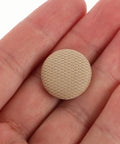 Close-up of a single beige flannel car roof liner fix pin from the 30 Piece Car Headliner Repair Kit With Roof Rivets And Installation Tool.