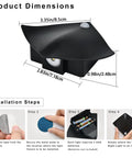 Product dimensions of Sthalaxis 3PCS Motion Sensor Wall Lights - Battery Operated LED Wall Sconce for easy installation.