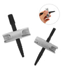 Premium Alloy Steel Grease Fitting Installation Tool Kit With Ergonomic Hand Press Zerk Push In Installer For Automotive Tractor Trailer Repair And Universal Hydraulic System Maintenance Mechanics, two-angle view