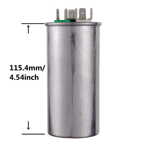 CBB65 Dual Run Circular Start Capacitor 60 Plus 7.5uF PlusMinusSixPercent 370 to 440V AC For Motors, Fans and Condensers