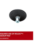 Extra Coarse Metal Rust And Paint Stripping Disc For Roloc Plus Attachment, 4 Inch By One Half Inch, backup pad required