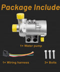Dead Nuts Reliable Electric Water Pump For BMW 328i 325i X5 X3 528i Direct Replacement Assembly with water pump, wiring harness, and bolts included.