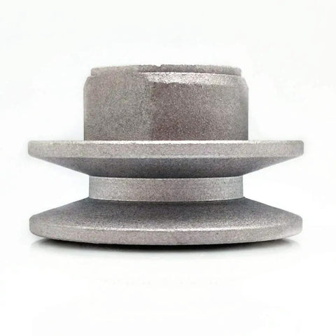 Side view of Industrial Sewing Machine Clutch Motor Pulley Slow Speed Reduction 45mm Universal Fit Heavy Duty Timing Pulley To Dial In Stitch Pace