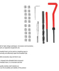 M7x1 Thread Repair Kit 25 Piece With Twisted Drill Tap Wrench Breaker Hex Wrench And 20 Stainless Steel Threaded Inserts layout