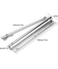 Adjustable Automatic Door Closer Stainless Steel With Auto Force Adjustment detail showing dimensions and mechanism