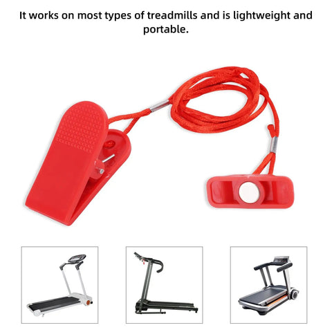 Two Pack Universal Treadmill Magnet Safety Keys With Rectangular Magnetic Emergency Stop Switch for most running machines