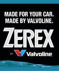 Top Shelf Heavy Duty G48 Antifreeze And Coolant Ready To Go 50 50 Mix Low Silicate Phosphate Free Rock Solid Protection For Aluminum Radiators And Hose Lines Bulk Case Of Six Gallons branding image with Zerex by Valvoline logo.