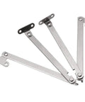 4 Pcs Stainless Steel Folding 180 Degree Lid Support Hinges Lid Stay For Furniture Cabinets Cupboards And Doors Durable Anti Rust Construction