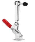 Stainless Steel Toggle Clamp With 180kg Clamping Power Adjustable Lever Opens 65 To 90 Degrees Plastic Handle Cover