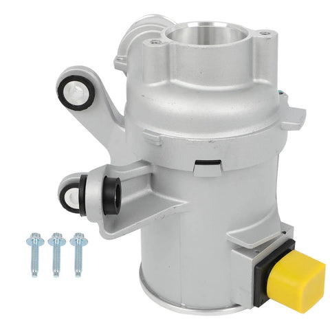Built Tough Electric Water Pump Original Quality Replacement For Mercedes Benz C E Series Engine Cooling, silver with connectors and bolts.