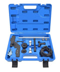 Hella Durable Camshaft Alignment Timing Kit Plus Balance Shaft Preload Tool Set For Ford 2.0 And 2.3 Liter Engines in blue case.
