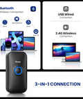 Ultra Compact 1D Bluetooth Barcode Scanner With Three In One Connection Bluetooth USB Wired And Two Point Four GHz Wireless