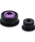 Shift Linkage Bushing Upgrade For Honda Civic Si 2002 To 2006 And Acura RSX RSX S 2002 To 2005 With Acetal Low Friction Bushings Spherical Bearing O Ring Sealed For Gap Free Fit Stainless Hardware For Smoother Gear Shifts black and purple acetal bushings