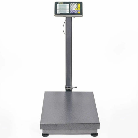 Heavy Duty Digital Floor Platform Scale 600 Lb Capacity, sturdy design for indoor and outdoor use, digital display for precise readings.