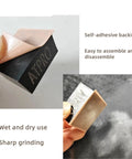 Multi‑Use 8Pc Sandpaper Discs For Car Polishing And Spot Grinding Fine Abrasive Stickers showing self-adhesive backing for easy use.