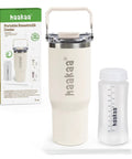 Double Wall Portable Breastmilk Cooler With Thirty Oz Capacity Keeps Fresh Nursing Storage Ice Cold For Twenty Hours Straight Up, includes 30oz tumbler and 10oz bottle.