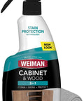Cabinet And Wood Clean And Shine Spray With Fresh Almond Scent for kitchen cabinets, microfiber cloth included