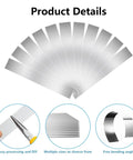 30 Piece Burr Free Stainless Steel Shim Stock Set 1 Inch Wide By 6 Inches Long Thin Metal Shims 0.0007 To 0.01 Inch Thick For Leveling Cabinets