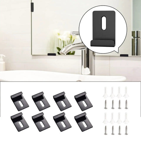 Easy Install Glass Wall Mount Clamps With Screws For A Beefy Grip And Secure Hold Rustproof And Waterproof Glass Clamps Adjustable