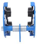 Front view of I-Beam Trolley 1100 Pound Capacity With Double Wheel Track Roller For I-Beam Flange Width 55 To 200 Millimeter Alloy Steel