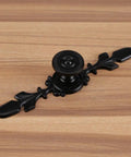 Old School Vintage Black Cabinet Knob Set For Doors And Drawers, Retro Pull Handles With Screws Included, Easy Install Replacement Hardware