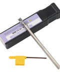 Solid Carbide CNC Tool Holder With 100mm Length And 7mm Shank, AntiVibration Boring Bar, with tool packaging and hex wrench