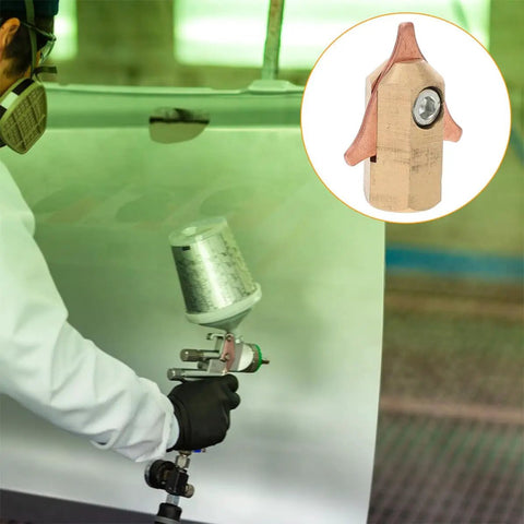 Two Piece Automotive Sheet Metal Forming Pliers And Dent Puller Kit in use for vehicle panel shaping in garage