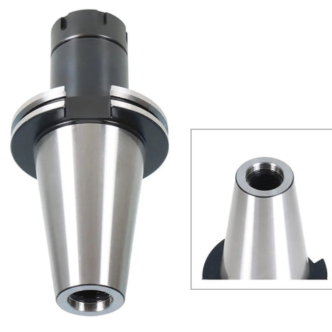 Two Pack CAT50 ER32 100 Collet Chuck And 4 Inch Extension Tool Holder Set, CNC lathe tool, high precision, close-up view