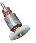 Heavy Duty Replacement Armature Rotor Slotting Machine For Electric Power Tool Repair Parts Model 3803 And 3803A close-up view of rotor with copper windings.