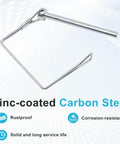 Beefed Up 1/4 Inch By 3 Inch Hitch Pin Lock For Trailer Couplers Zinc Coated Carbon Steel Safety Pin Rustproof With Latch