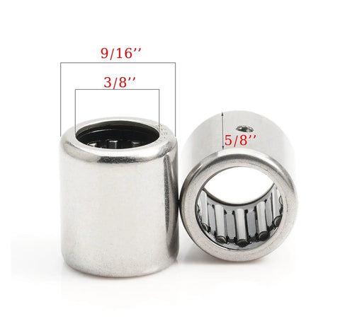 Premium Sealed Spherical Rod End Bearings 5 Pack SCE610 Metric 9.525X14.28X15.88Mm shown with dimensions labeled on rod ends.
