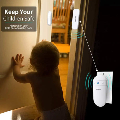 Wireless Door Alert Chime For Home And Business, Real Time Door Open Notifications, Instant Entry Alerts, No-Fuss Setup, Keeps Your Property Safe With 24/7 Peace Of Mind And Quick Door Alerts At Every Entrance on child-safe door