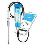 Smart Handheld pH Meter Kit With LabSen 246-5 ATC Semimicro Electrode for Lab-Grade pH Readings in Small Volumes or Test Tubes