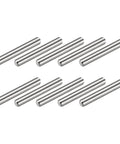 3mm x 20mm Dowel Pin Kit in 304 Stainless Steel, Set of 50 Shelf Support Pegs and Pin Fasteners for Furniture Assembly