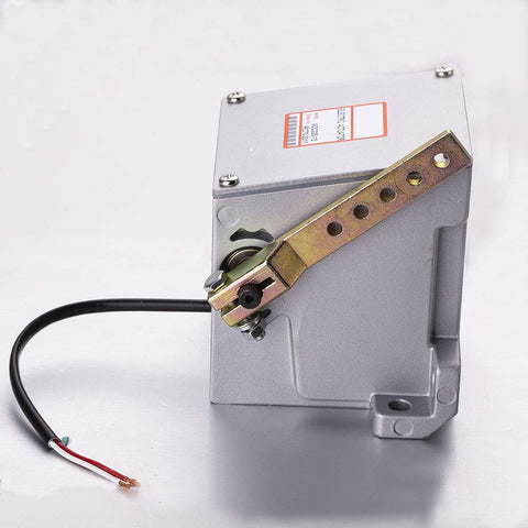 ADC225 24V Electronic Actuator for Generator Genset Engine, side view showing connectors and wiring harnesses