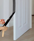 Cutting Straight Up Heavy Duty Neoprene Weather Stripping Foam Seal Tape 99 Feet 2 Inch Wide X 1/8 Inch Thick for door insulation.