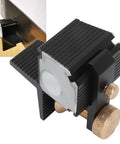 Dead On Accurate 7 Degree Dovetail Magnetic Saw Guide For Hand Woodworking Birdtail Joints Built Like A Tank, detailed close-up.