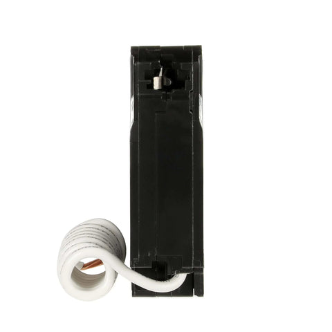 Side view of 15A GFCI Circuit Breaker Single-Pole 120VAC Plug-In Self-Test Ground Fault Interrupter for Residential Load Centers