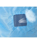 Close-up of ventilated mesh window on No Sweat Antistatic Work Caps Featuring Ventilated Mesh Window Durable Dust Proof Headgear Four Pack Cleanroom Floor Gear Unisex Sharp Navy Blue Shade For Electronics And Food Processing Zones Today.