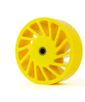 Built Tough Polyurethane Idler Wheel With Oilite Bronze Bearing Core 6 Inch Outer Diameter 2 Inch Width By 0625 Inch Bore for low RPM uses.