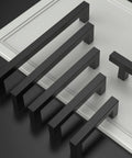 10 Pack Matte Black 5 Inch Cabinet Handles 128mm Stainless Steel Cupboard Drawer Pulls For Kitchen Cabinets Dresser Furniture Hardware