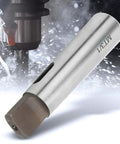 ANKROYU MT3 to MT1 taper reducing adapter sleeve; high-speed steel, silver metal for lathe milling