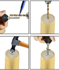 4 Pieces Adjustable Furniture Leveling Feet Swivel 40xM8x50mm With Screws installation process on wood leg